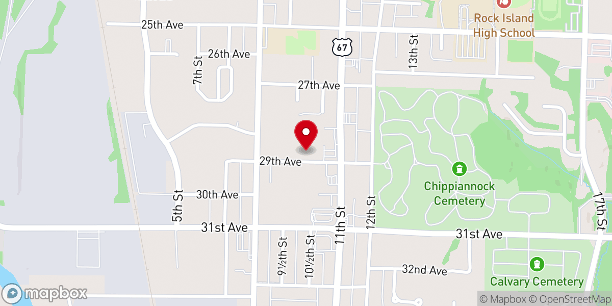 Map showing location of First Landmark Missionary Baptist