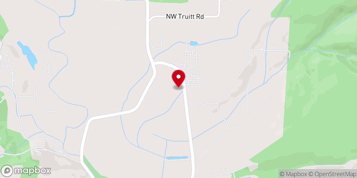 Map showing location of Shadybrook Chapel