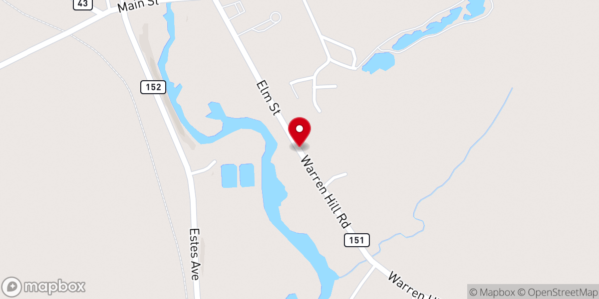 Map showing location of Hartland Full Gospel Church