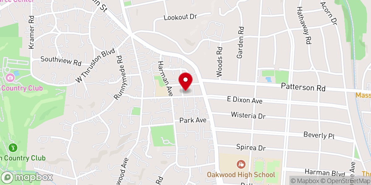 Map showing location of St Paul's Episcopal Church