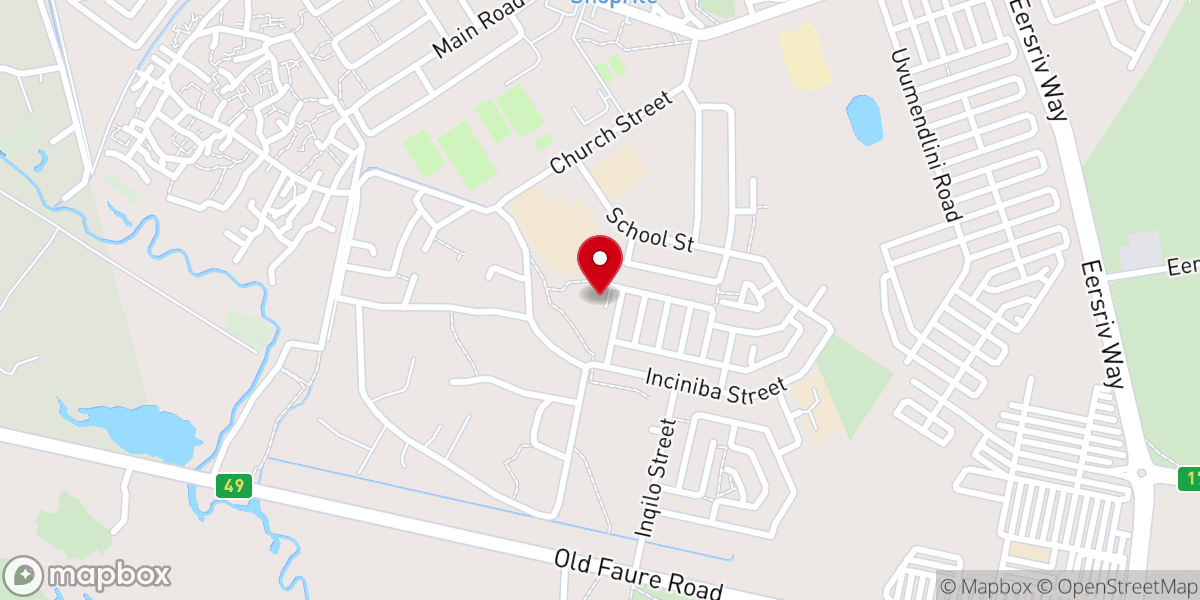Map showing location of St. Matthias Catholic Church