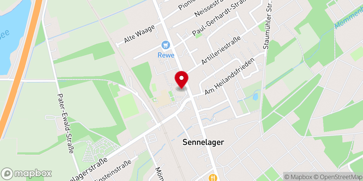 Map showing location of Kath. Kirche St. Michael Sennelager