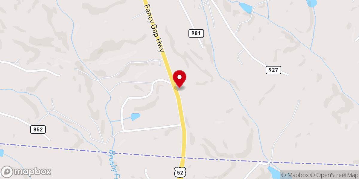 Map showing location of Virginia-Carolina Enterprises