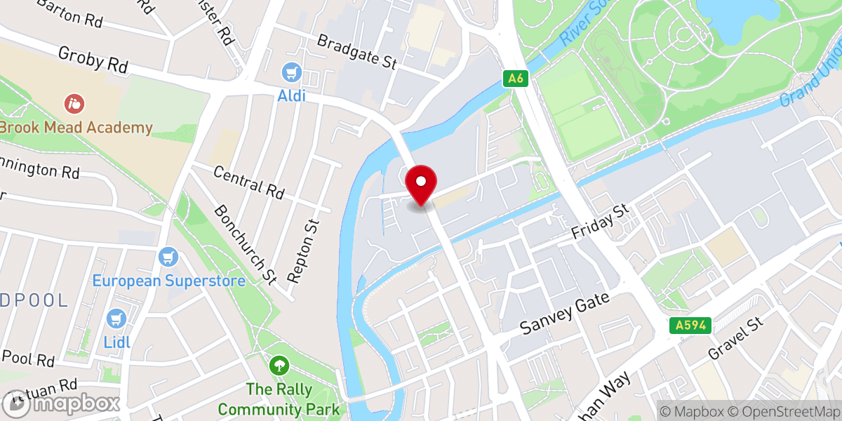 Map showing location of One Church