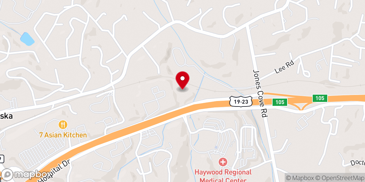 Map showing location of Our Savior Lutheran Church