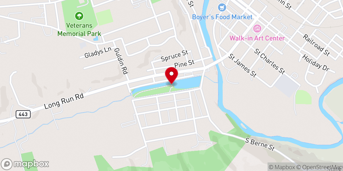 Map showing location of Bubeck Park