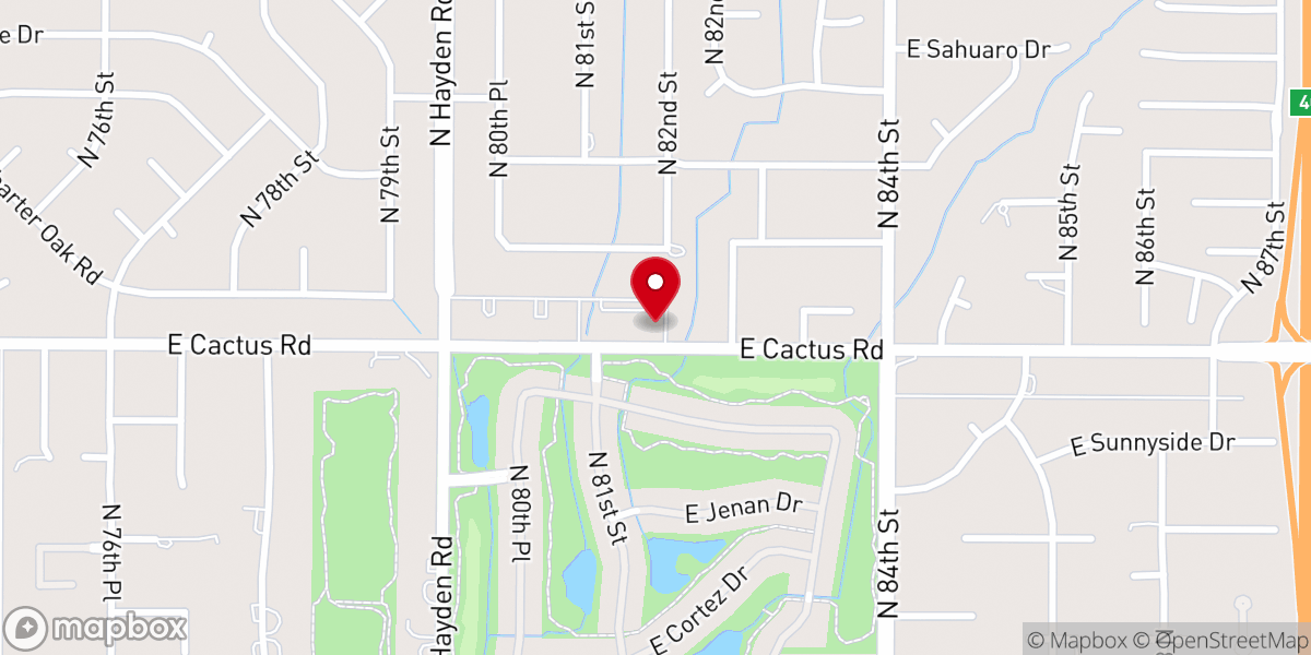 Map showing location of Assumption Greek Orthodox Church