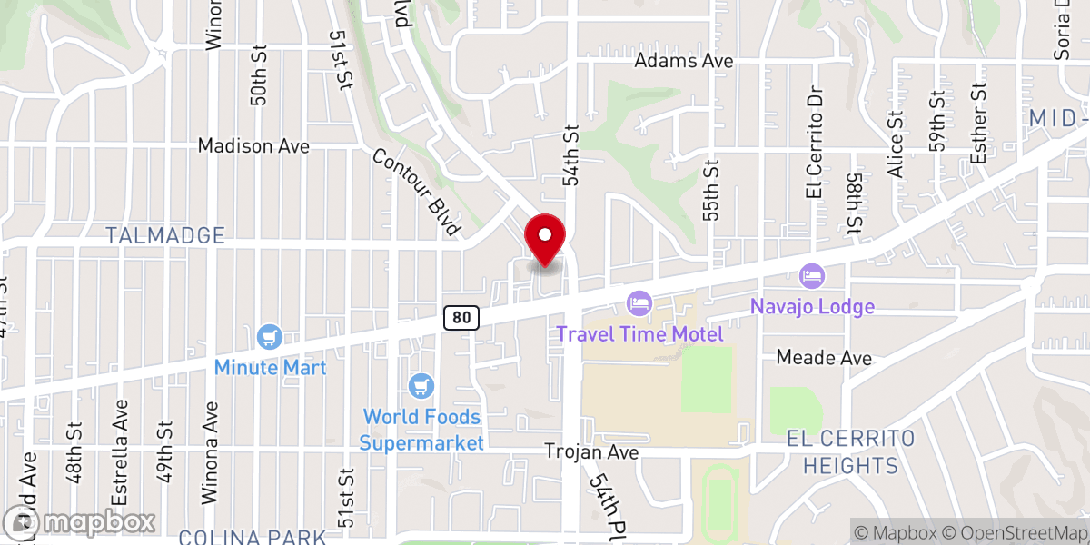 Map showing location of Magnolia Wesleyan Church