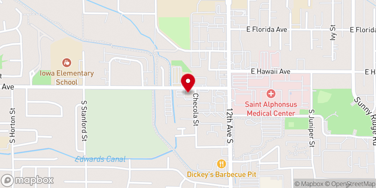 Map showing location of HOUSE OF PRAYER CHURCH - IDAHO