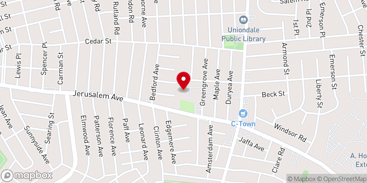 Map showing location of St Martha's Parish Outreach