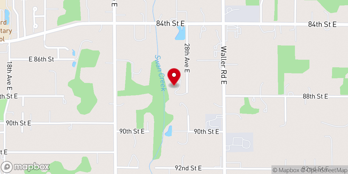 Map showing location of Holy Resurrection Orthodox Church Tacoma