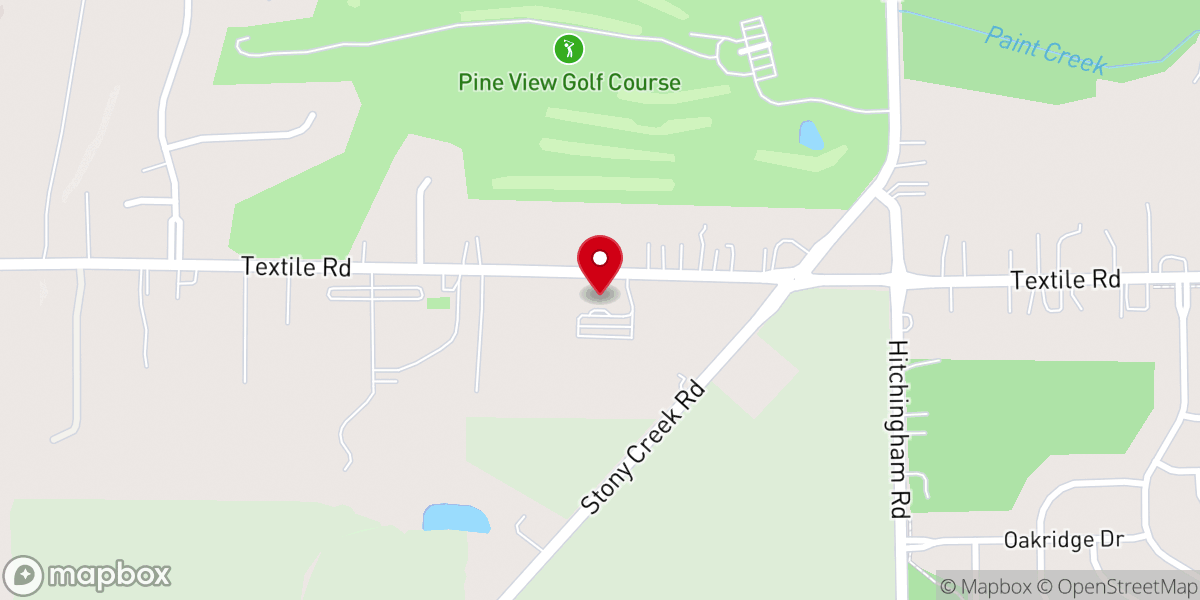 Map showing location of South Side Baptist Tabernacle