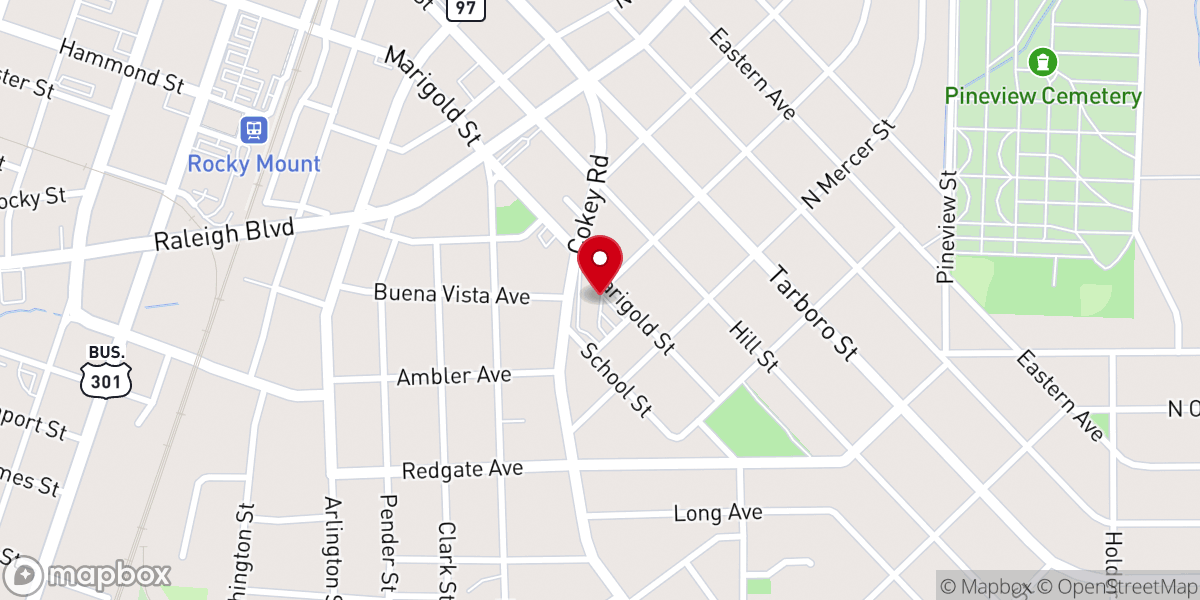 Map showing location of Blaze Ministries International