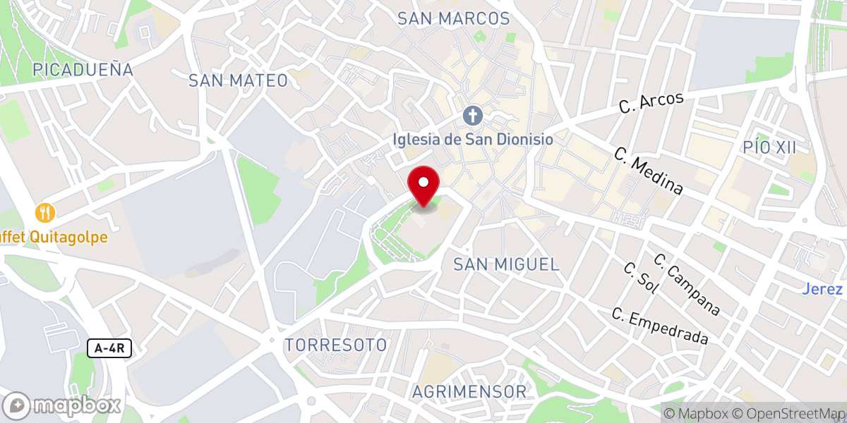 Map showing location of Real Capilla de Santa María del Alcázar