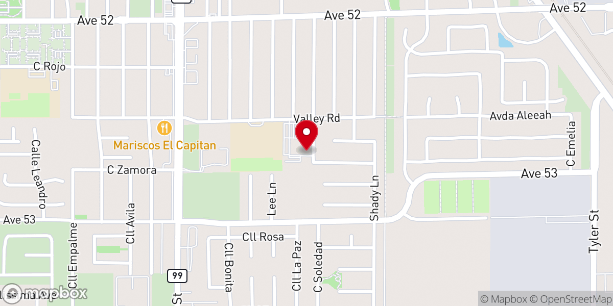 Map showing location of Our Lady of Soledad Parish Office