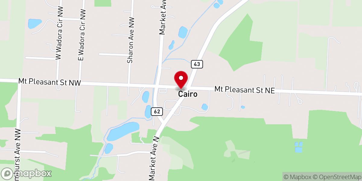 Map showing location of Saint Jacobs United Church of Christ