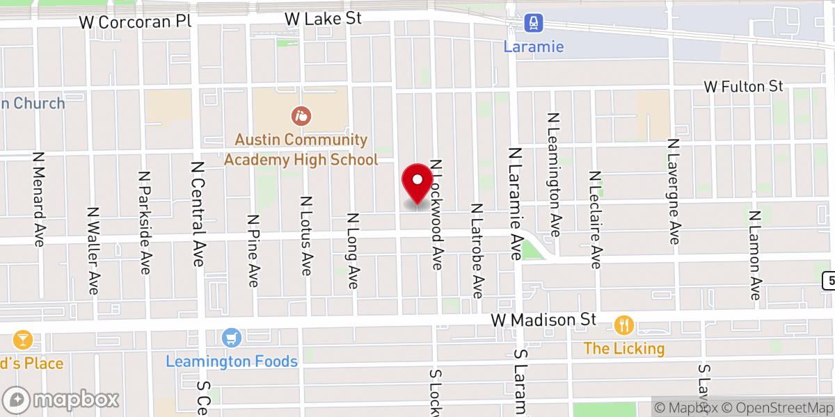 Map showing location of Universal Missionary Baptist Church
