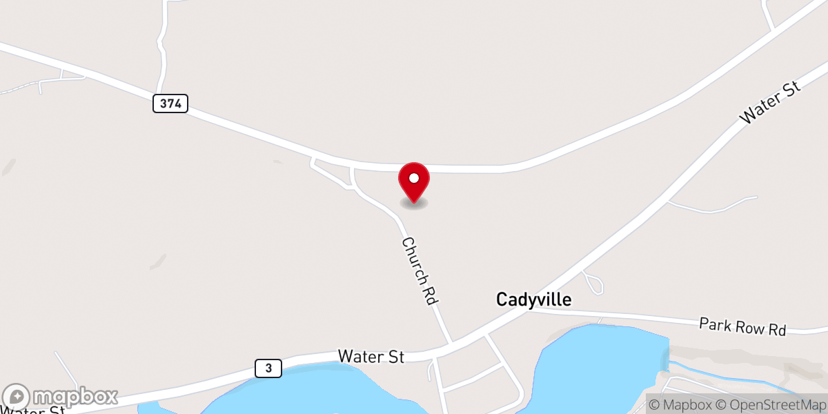 Map showing location of Juju's Painted Pantry
