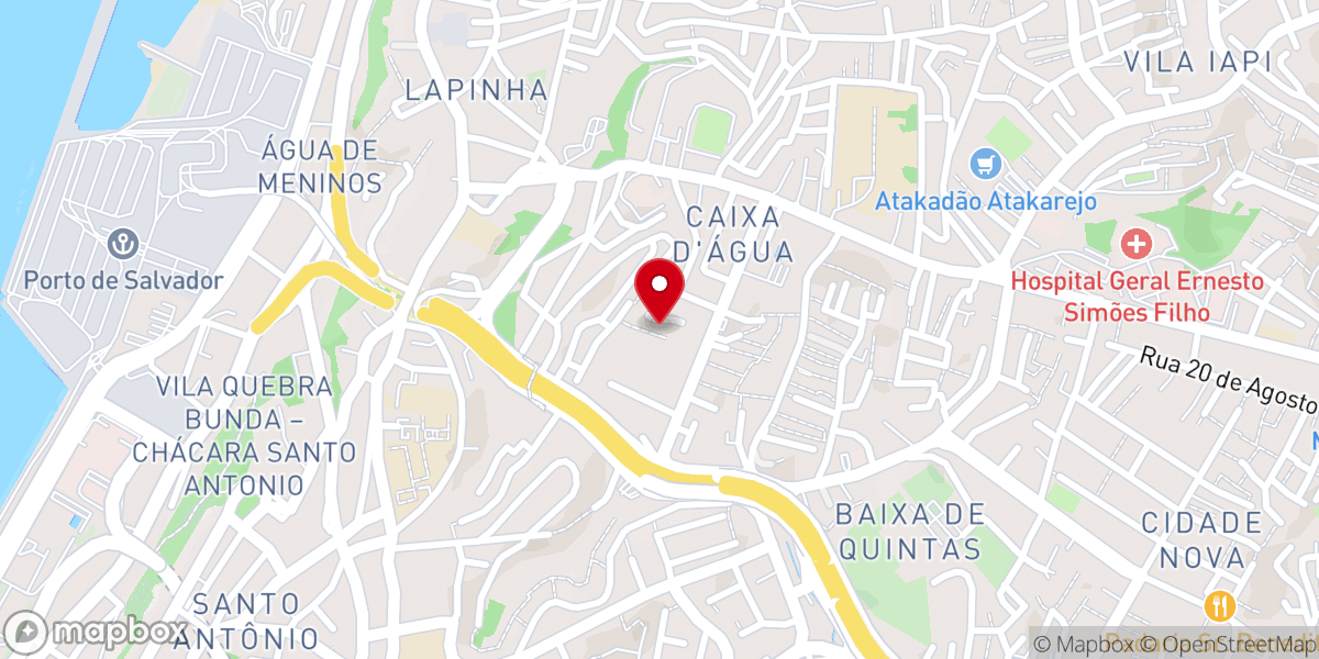 Map showing location of Igreja Evangelica Templo do Deus Vivo Sal da Terra
