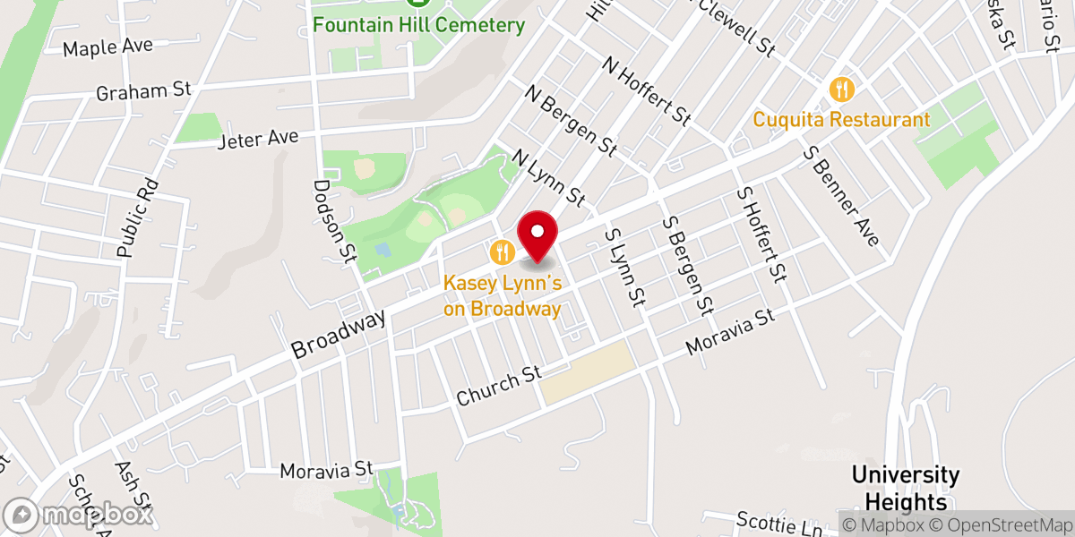 Map showing location of St Ursula Catholic Church