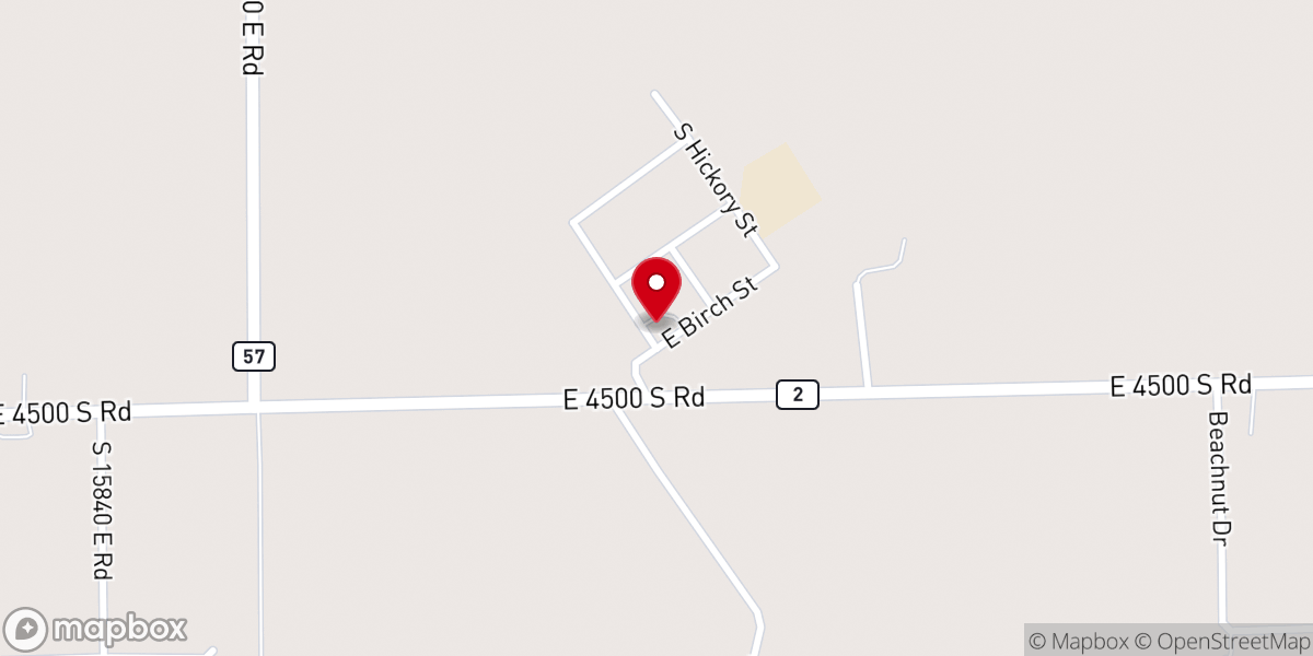 Map showing location of Sacred Heart Catholic Church