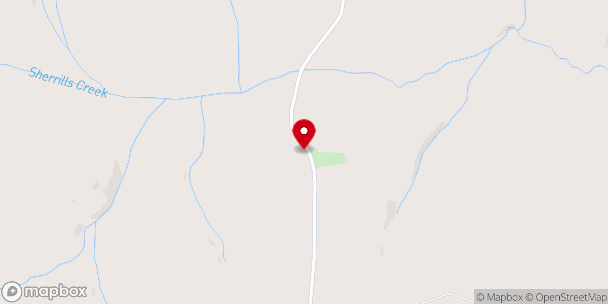 Map showing location of Brown Chapel Church