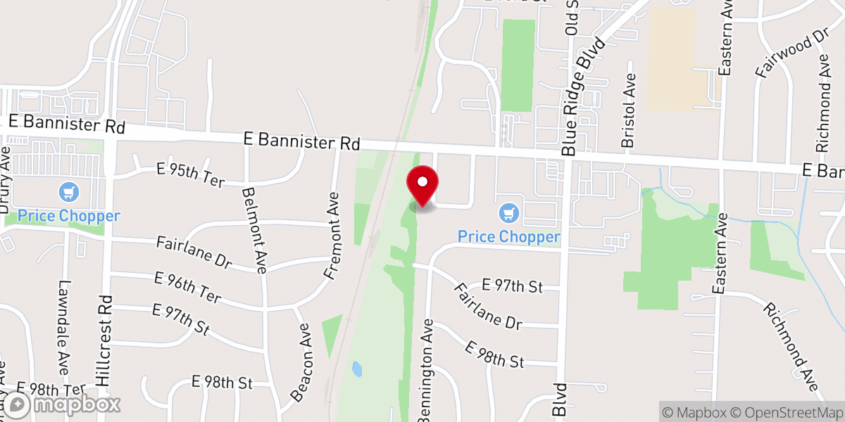 Map showing location of Saint Matthew Baptist Church of Spruce