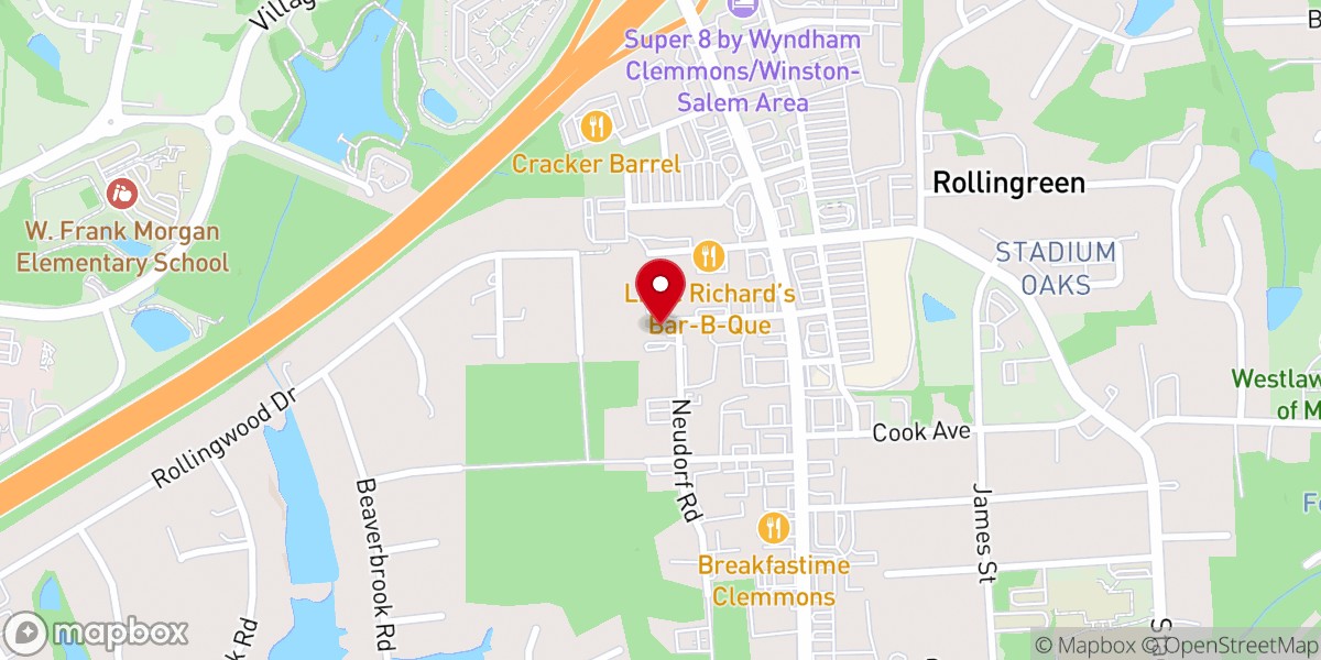 Map showing location of Crossfire Community Church