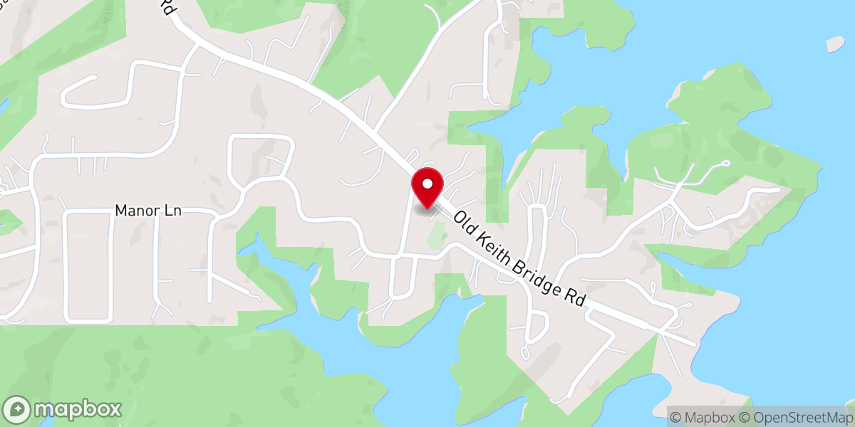 Map showing location of Mayfield Baptist Church