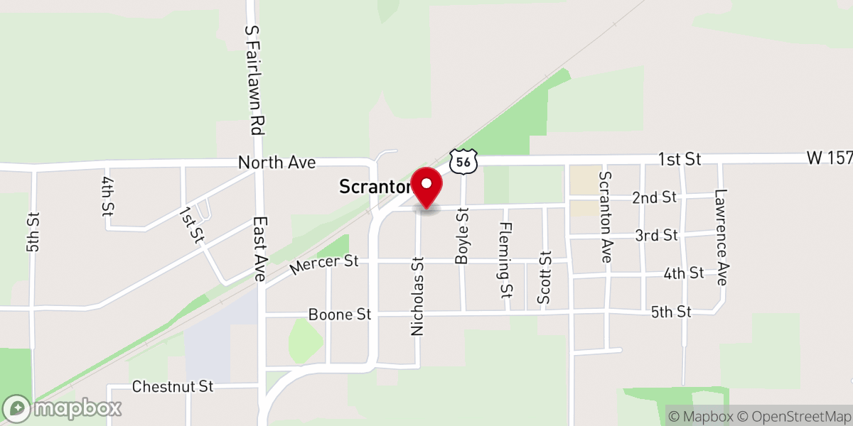 Map showing location of A Place Called THERE