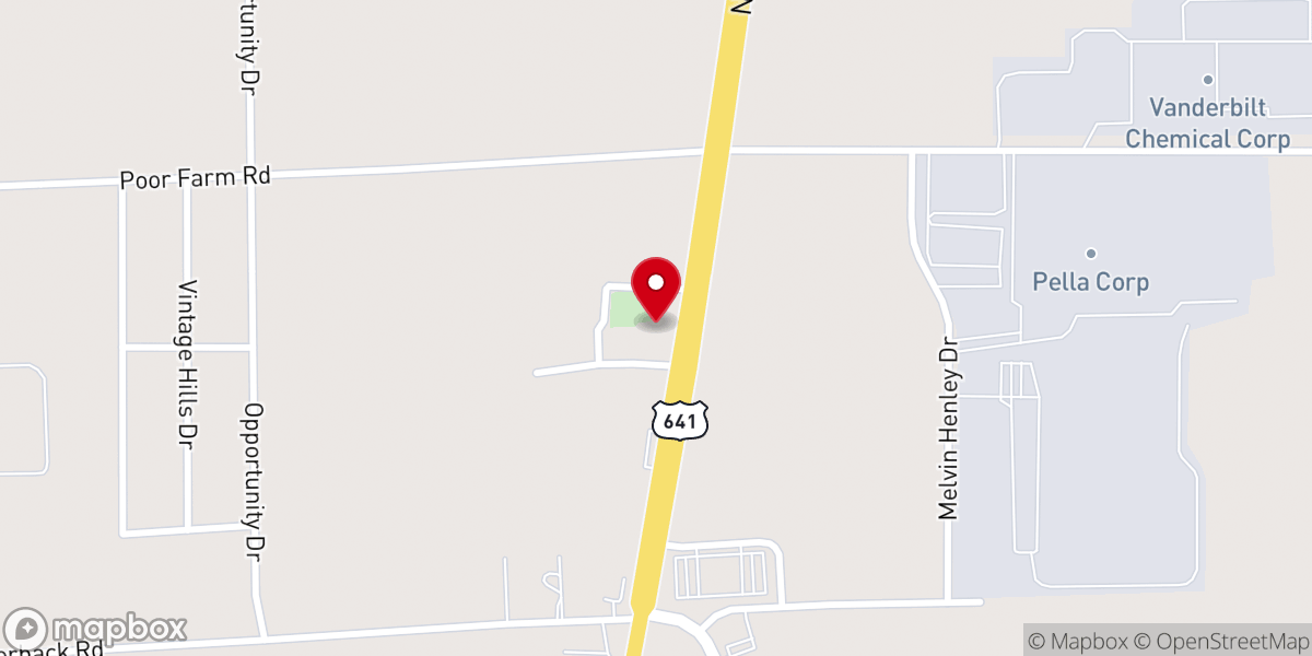 Map showing location of Scott's Grove Baptist Church