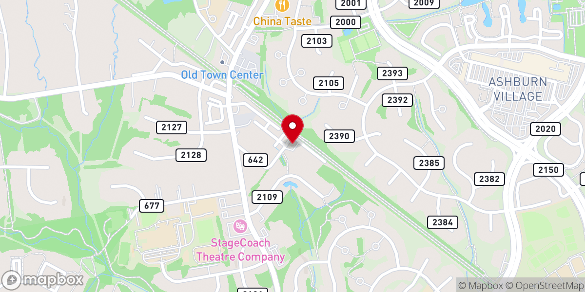 Map showing location of Saint Mary's Indian Orthodox Church, Ashburn