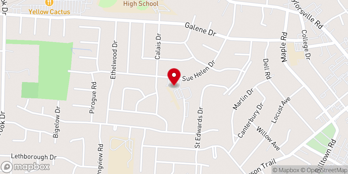Map showing location of St Edward Catholic Church