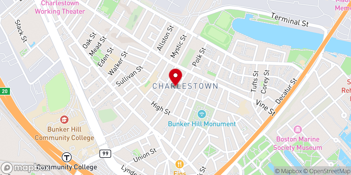 Map showing location of Christ Church Charlestown Inc