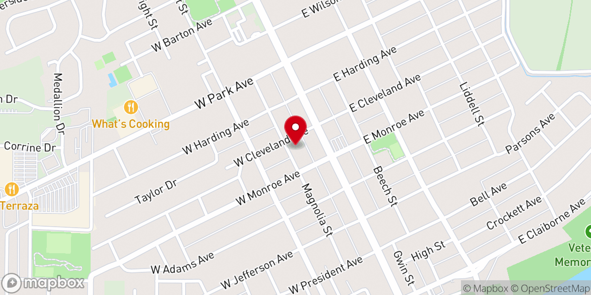Map showing location of North Greenwood Baptist Church "The RocK"