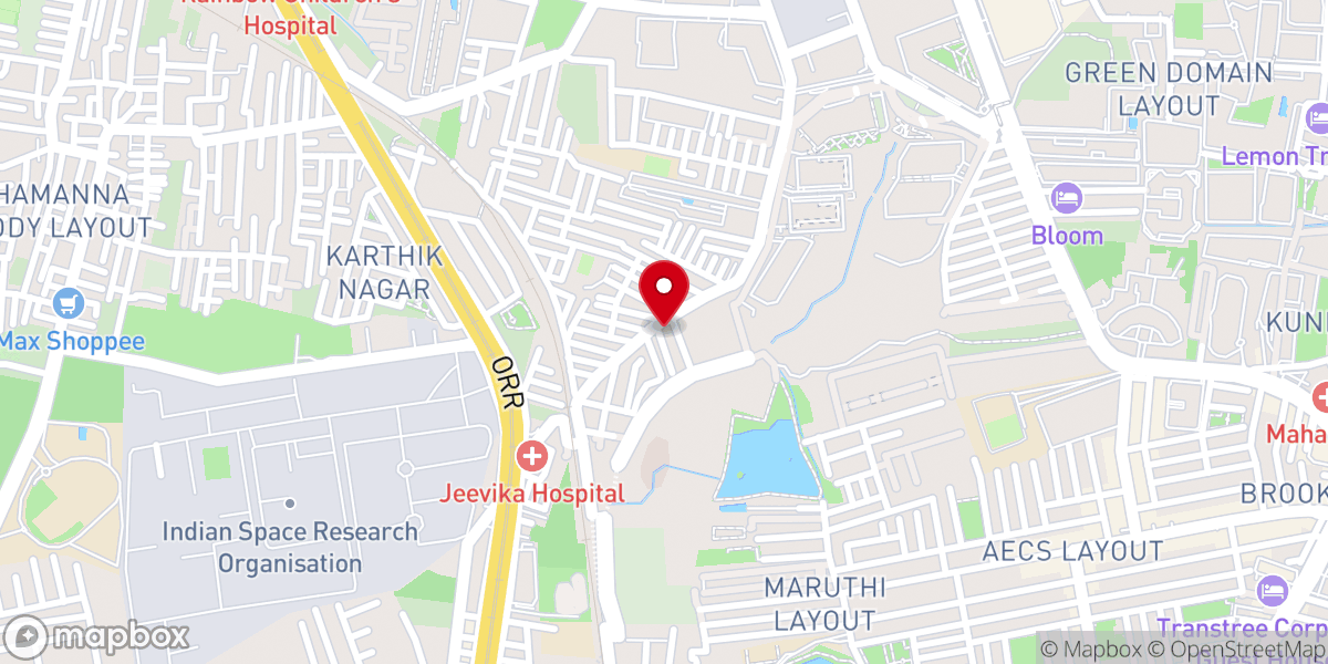 Map showing location of Ebenezer Malayalam CSI Church
