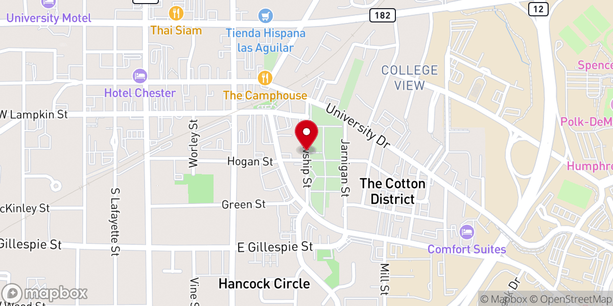 Map showing location of Community Fellowship Inc