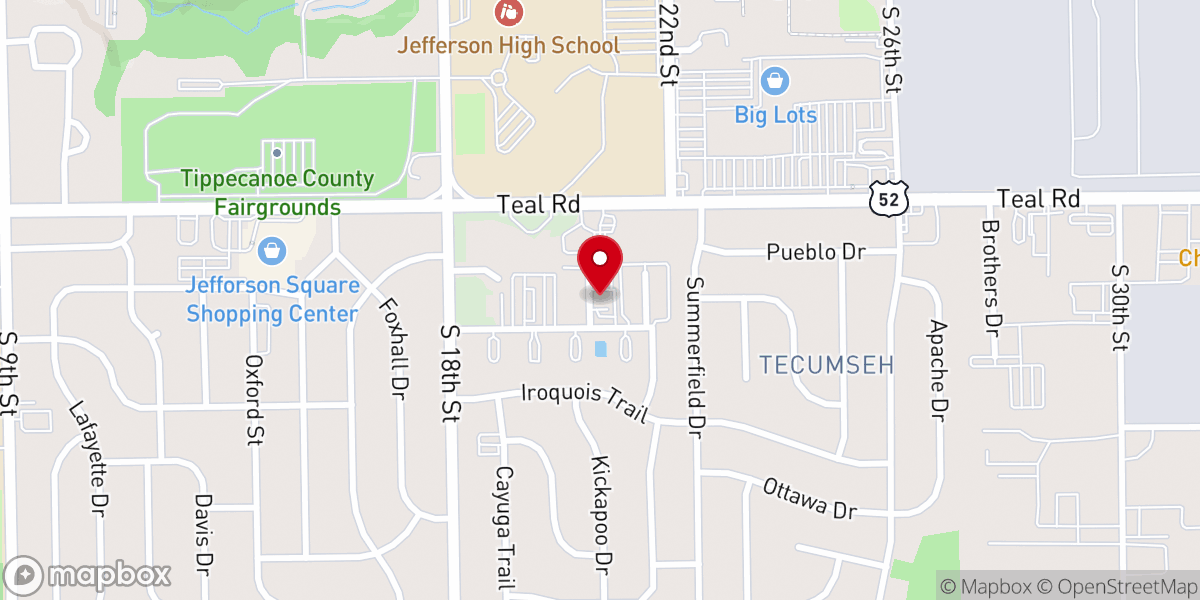 Map showing location of Apostolic Faith Assembly