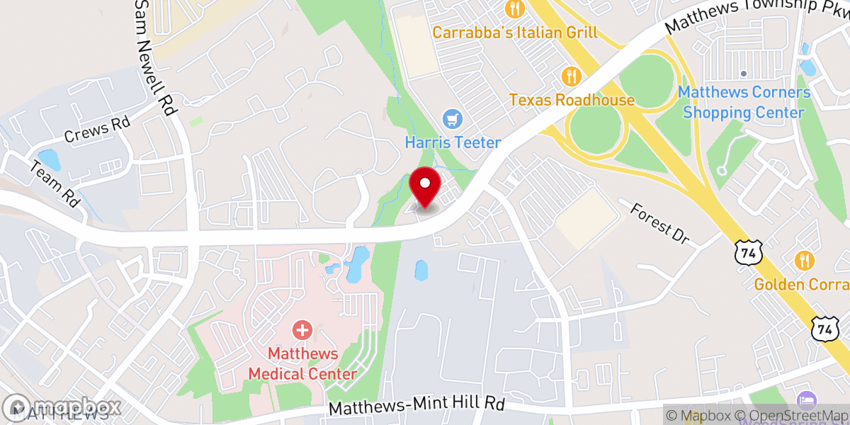 Map showing location of The Hub Community Church