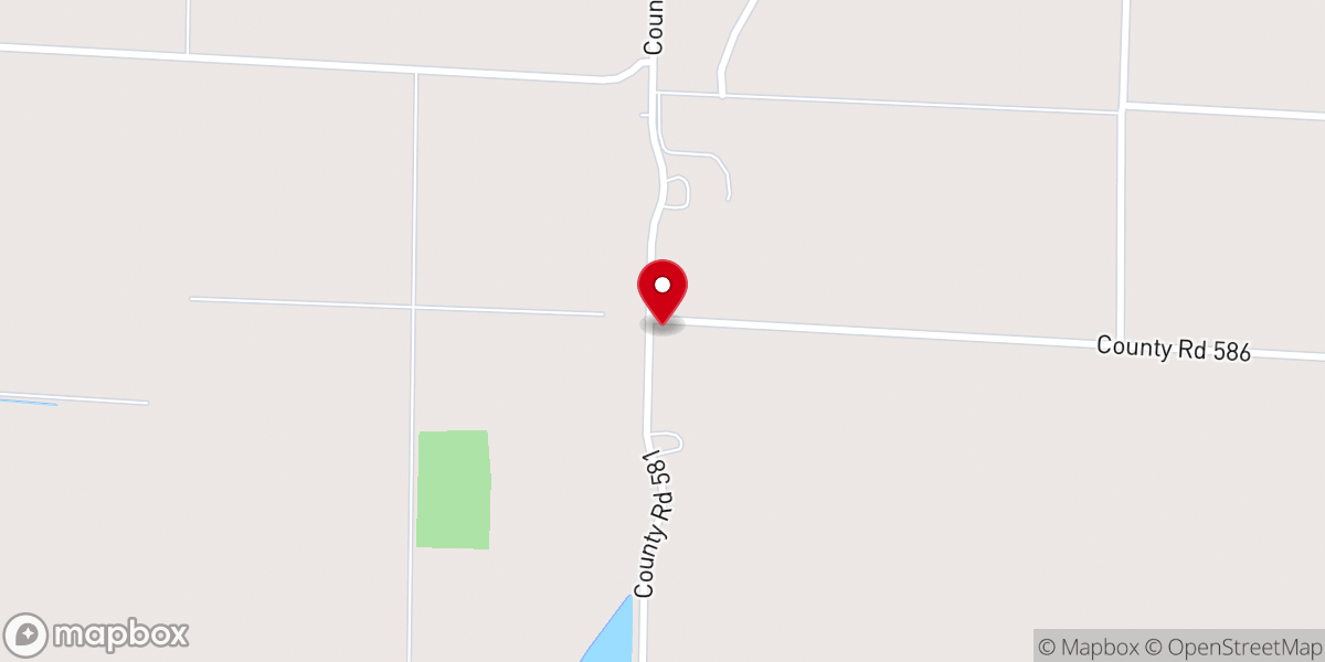 Map showing location of Snyder Ditch Church