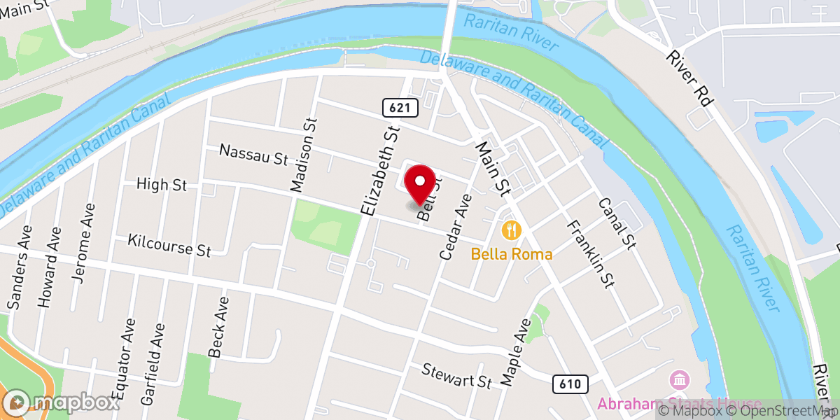 Map showing location of Edison Korean Catholic Community