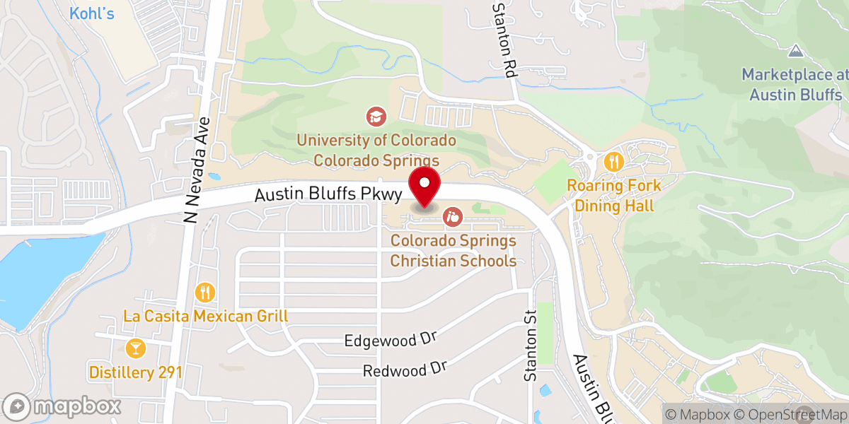 Map showing location of Covenant United Reformed Church: Colorado Springs, CO
