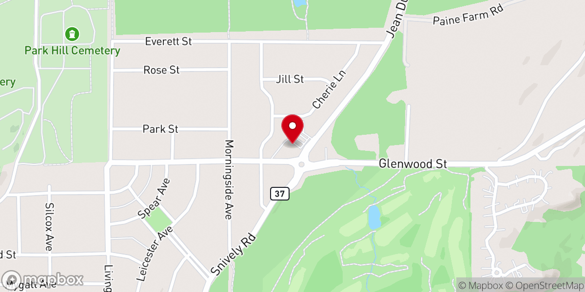 Map showing location of Celebrate Recovery