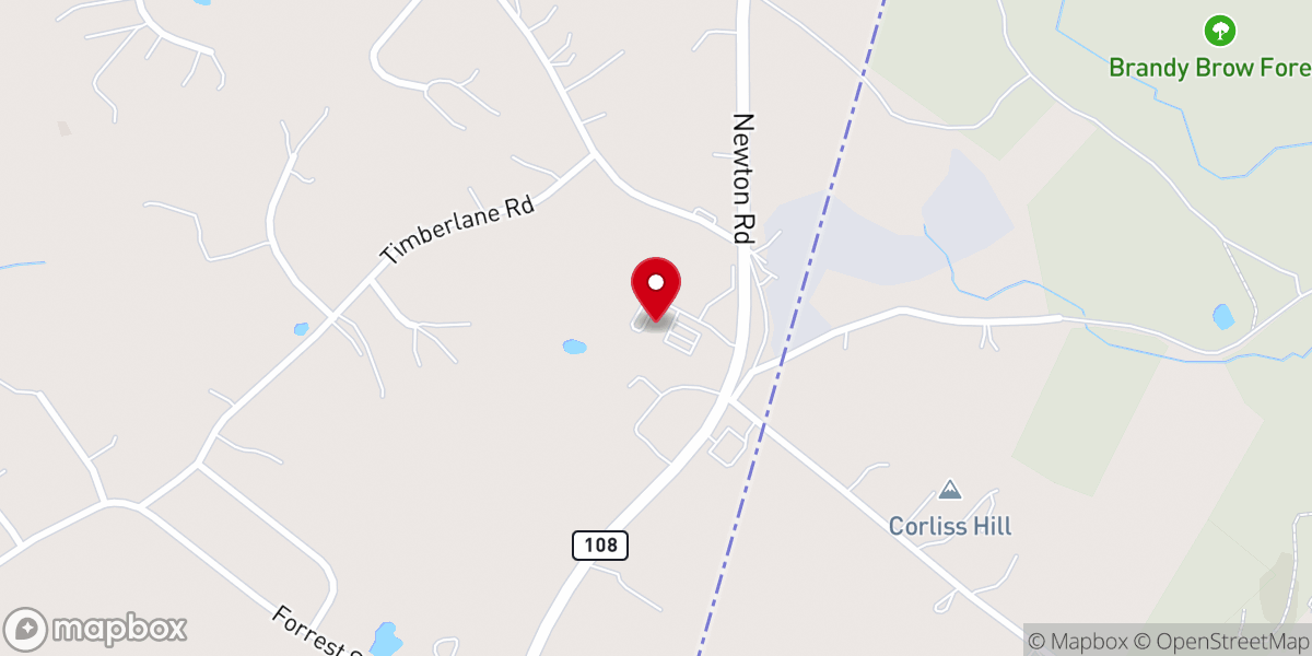 Map showing location of Rock Church