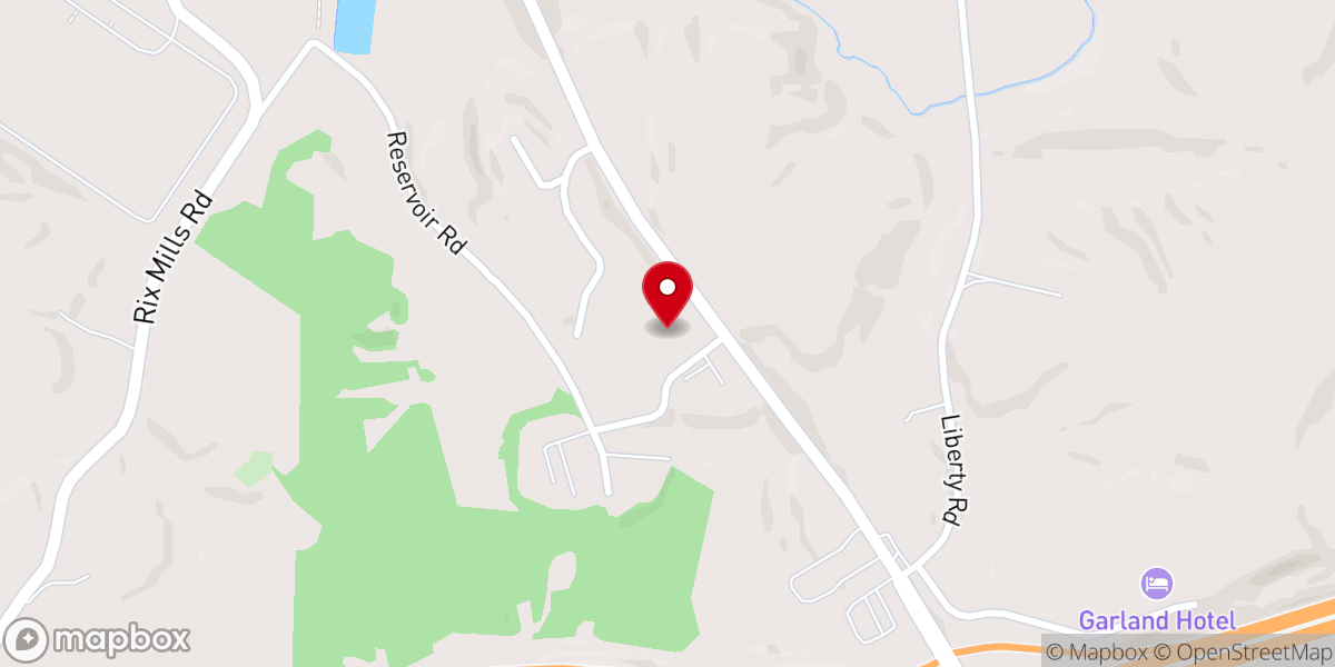 Map showing location of New Concord Church of Christ