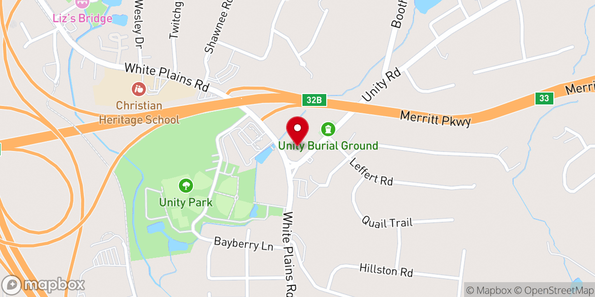 Map showing location of Holy Trinity Lutheran Church