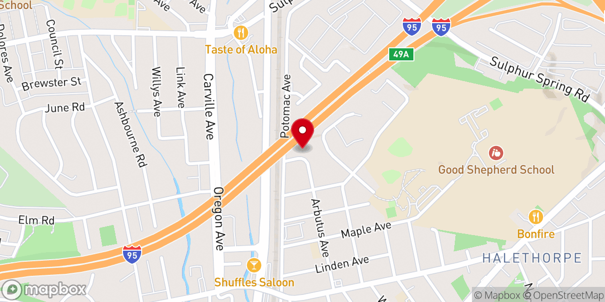 Map showing location of Iglesia de Dios