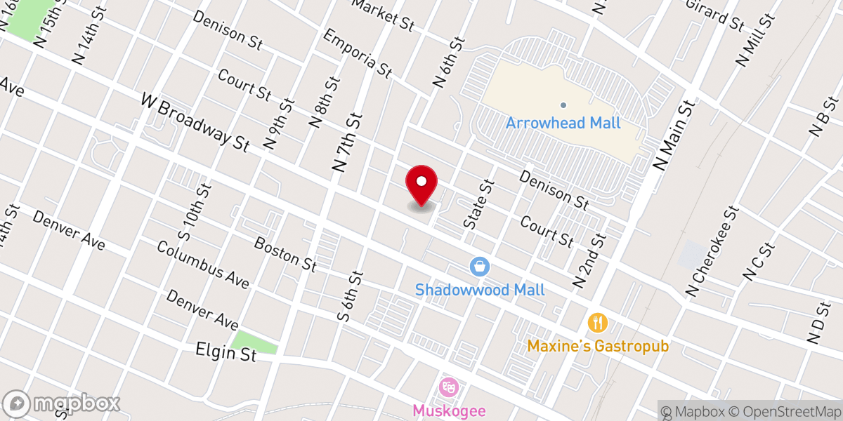 Map showing location of Antioch Church
