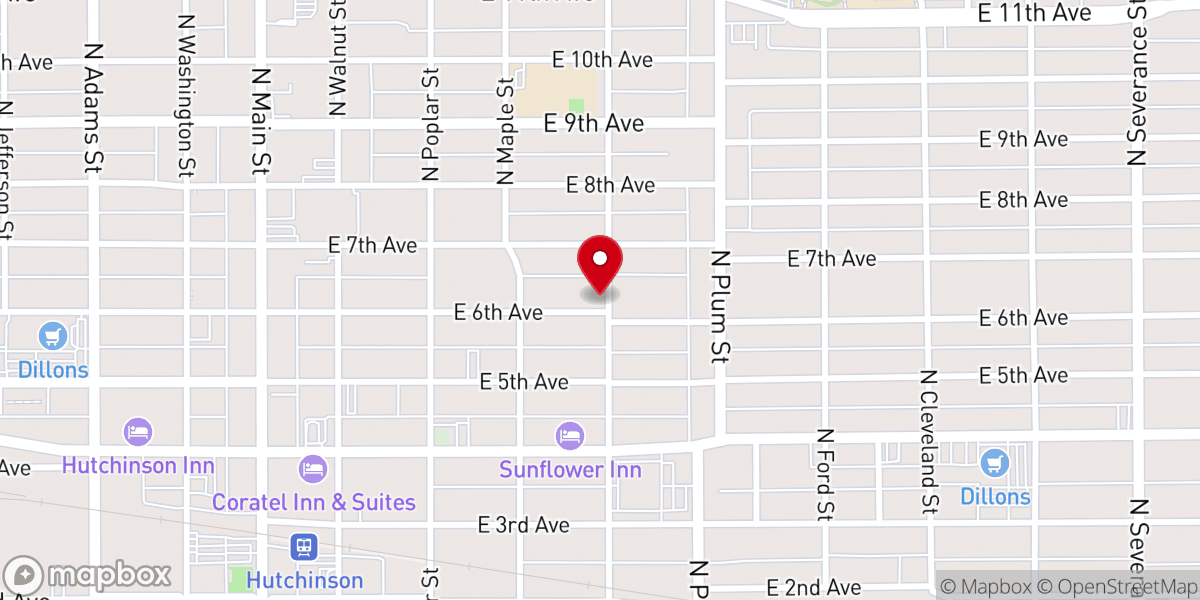 Map showing location of Soul Winner's Mission Church