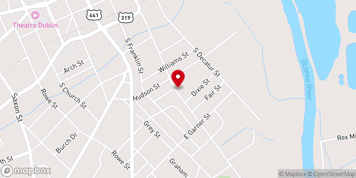 Map showing location of Faith Temple House of Love